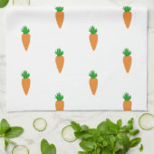 Serviette de cuisine de Pâques Carottes (Plié)