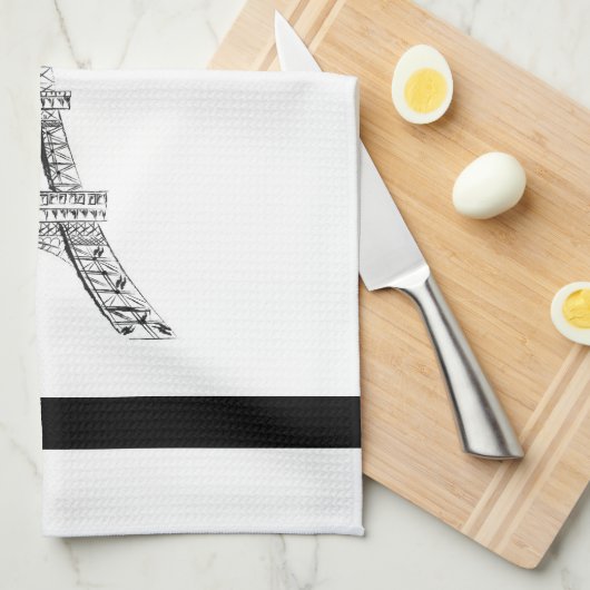 Serviette de cuisine de Paris (Quart Plié)