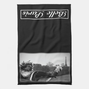 Serviette de cuisine de Paris de belle