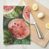 Serviette de cuisine de pastèque juteuse (Quart Plié)