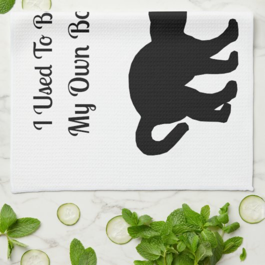 Serviette de cuisine de patron de chat (Plié)