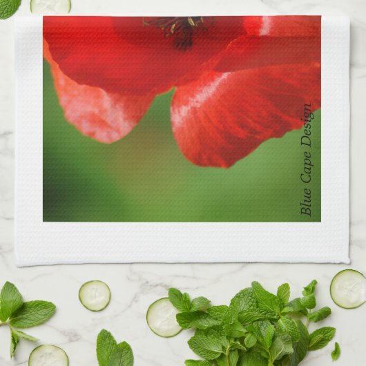 Serviette de cuisine de pavot (Plié)