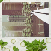 Serviette de cuisine de paysage urbain (Plié)