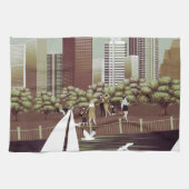 Serviette de cuisine de paysage urbain (Horizontal)