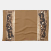 Serviette de cuisine de pile de vache (Horizontal)