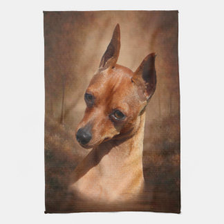Serviette de cuisine de Pinscher miniature
