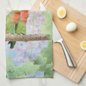 Serviette de cuisine de plaisir de pêche (Quart Plié)