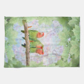 Serviette de cuisine de plaisir de pêche (Horizontal)