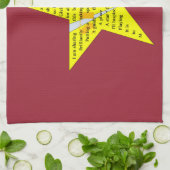 Serviette de cuisine de poème d'étoile (Plié)