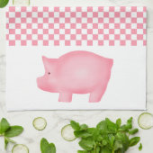 Serviette de cuisine de porc rose (Plié)