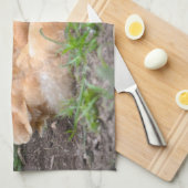 Serviette de cuisine de poulet (Quart Plié)