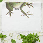 Serviette de cuisine de prince de grenouille (Plié)