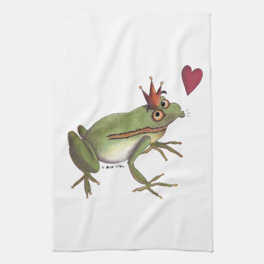 Serviette de cuisine de prince de grenouille (Vertical)