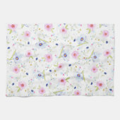 Serviette de cuisine de printemps fleurie (Horizontal)