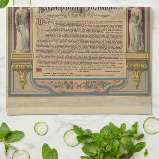 Serviette de cuisine de proclamation (Plié)