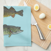 Serviette de cuisine de quatre poissons (Quart Plié)