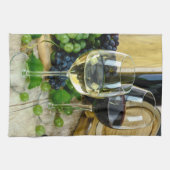 serviette de cuisine de raisin et vin (Horizontal)