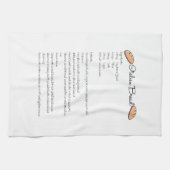 Serviette de cuisine de recette de pain italien (Horizontal)