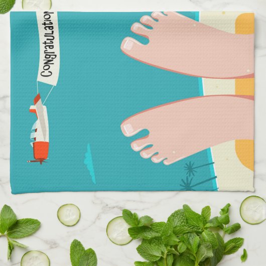 Serviette de cuisine de retraite (Plié)