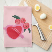 Serviette de cuisine de Saint-Galentin (Quart Plié)