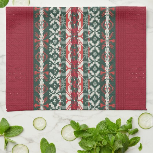 Serviette de cuisine de saison (Plié)