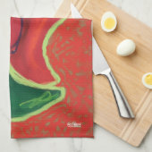 Serviette de cuisine de "Salsa" (Quart Plié)