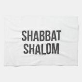 Serviette de cuisine de Shabbat Shalom (Horizontal)