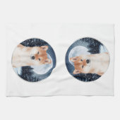 Serviette de cuisine de Shiba Inu (Horizontal)