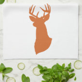 Serviette de cuisine de silhouette de cerfs (Plié)