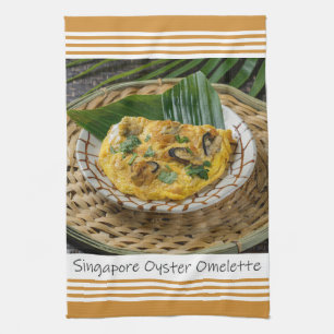 Serviette de cuisine de Singapour Oyster Omelet