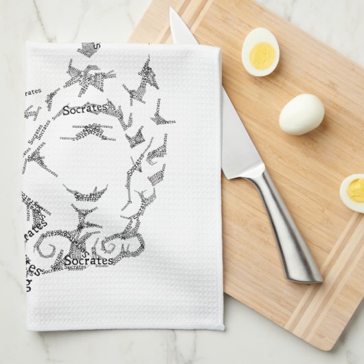 Serviette de cuisine de Socrates (Quart Plié)