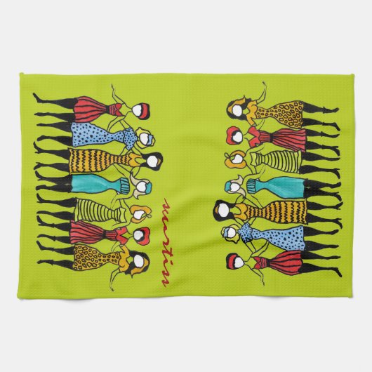 Serviette de cuisine de soeurs (Horizontal)