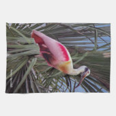 Serviette de cuisine de Spoonbill Roseate (Horizontal)