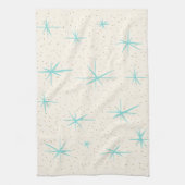 Serviette de cuisine de Starbursts de turquoise (Vertical)