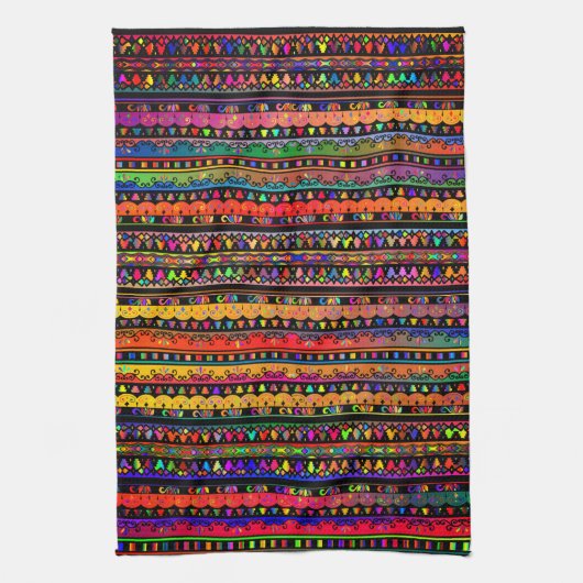 Serviette de cuisine de style bohème (Vertical)