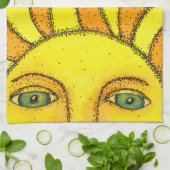 Serviette de cuisine de Sun d'été (Plié)