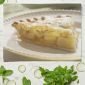 Serviette de cuisine de tarte aux pommes (Plié)