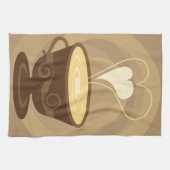 Serviette de cuisine de tasse de café (Horizontal)
