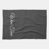 Serviette de cuisine de temps de vin (Horizontal)