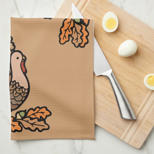 Serviette de cuisine de thanksgiving (Quart Plié)
