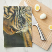 Serviette de cuisine de tigre 16" x 24" (Quart Plié)