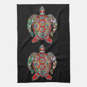 serviette de cuisine de tortue de mer