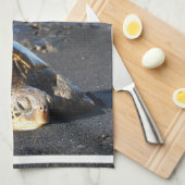 Serviette de cuisine de tortue de mer (Quart Plié)