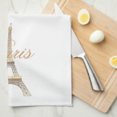 Serviette de cuisine de Tour Eiffel (Quart Plié)