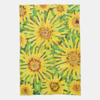 Serviette de cuisine de tournesol de la Loire