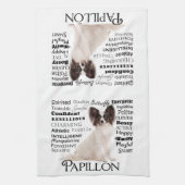 Serviette de cuisine de traits de Papillon (Vertical)