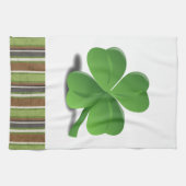 Serviette de cuisine de trèfle de shamrock du jour (Horizontal)