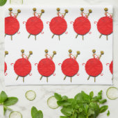 Serviette de cuisine de Tricot de table unique (Plié)