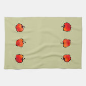 Serviette de cuisine de trois pommes (Horizontal)