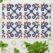 Serviette de cuisine de tuile de Talavera dans (Plié)